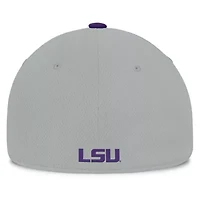NCAA Gray/Purple LSU Tigers Mick Flex Hat