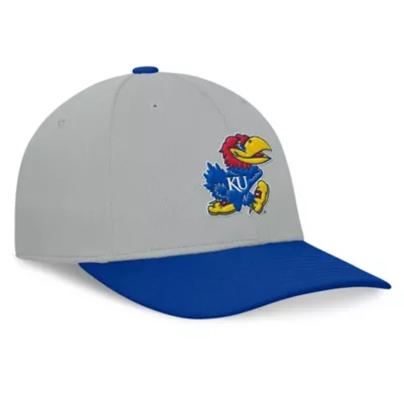 NCAA Gray/Royal Kansas Jayhawks Mick Flex Hat