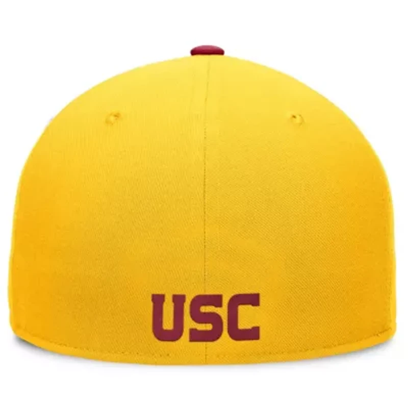 NCAA White/Cardinal USC Trojans Tri-Tone Collector Fitted Hat