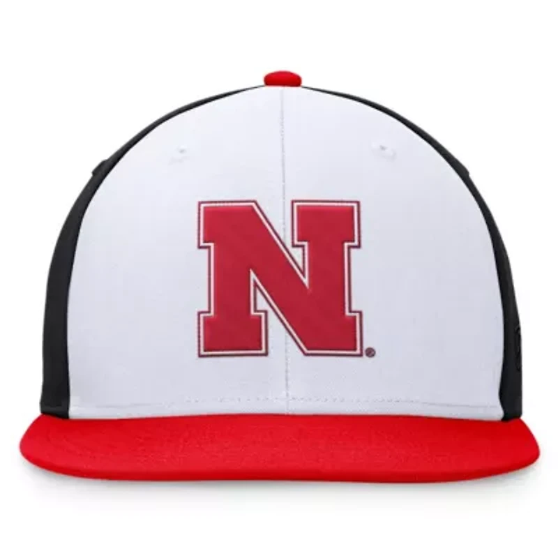 NCAA White/Scarlet Nebraska Huskers Tri-Tone Collector Fitted Hat