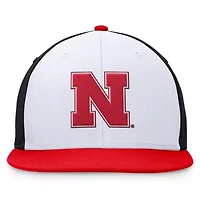NCAA White/Scarlet Nebraska Huskers Tri-Tone Collector Fitted Hat