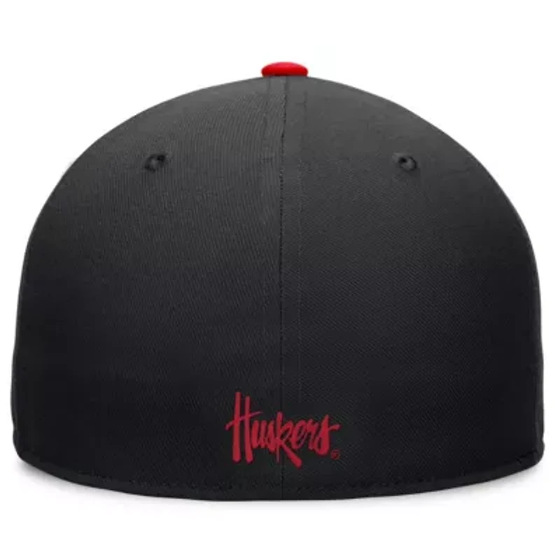 NCAA White/Scarlet Nebraska Huskers Tri-Tone Collector Fitted Hat