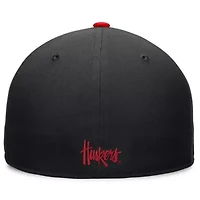 NCAA White/Scarlet Nebraska Huskers Tri-Tone Collector Fitted Hat