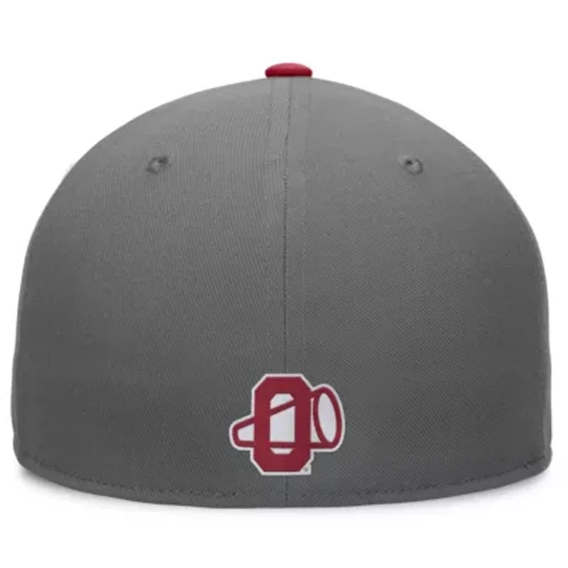 NCAA White/Crimson Oklahoma Sooners Tri-Tone Collector Fitted Hat