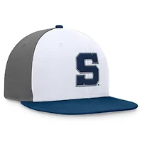 NCAA White/Navy Penn State Nittany Lions Tri-Tone Collector Fitted Hat