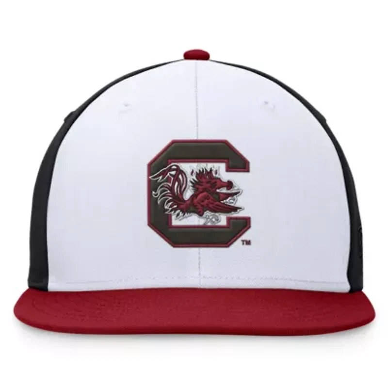 NCAA White/Garnet South Carolina Gamecocks Tri-Tone Collector Fitted Hat