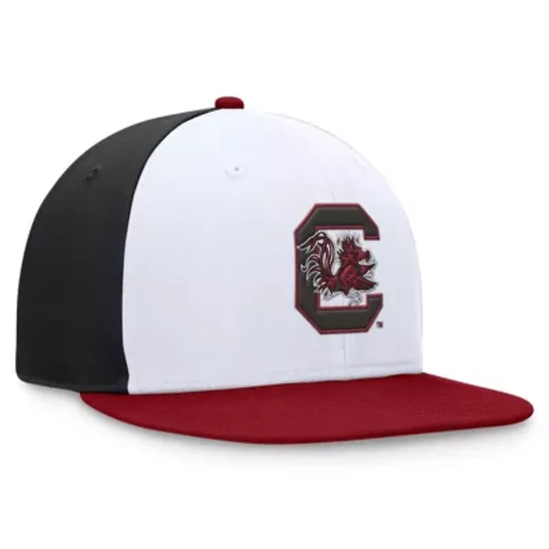NCAA White/Garnet South Carolina Gamecocks Tri-Tone Collector Fitted Hat