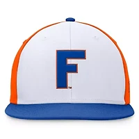 NCAA White/Royal Florida Gators Tri-Tone Collector Fitted Hat