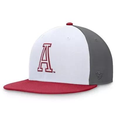 Alabama Crimson Tide NCAA White/Crimson Tri-Tone Collector Fitted Hat
