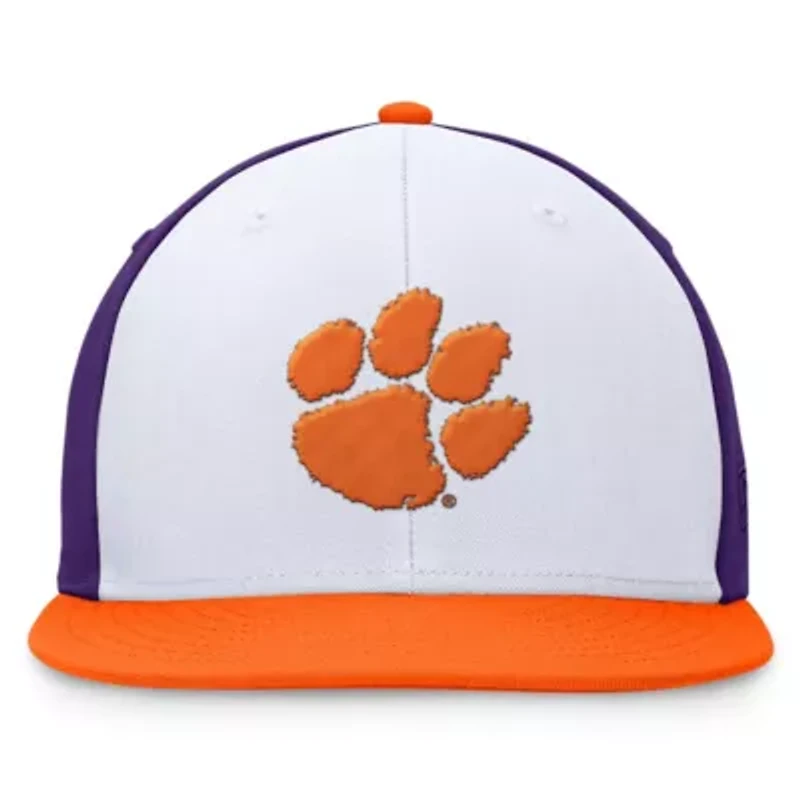 NCAA White/Orange Clemson Tigers Tri-Tone Collector Fitted Hat