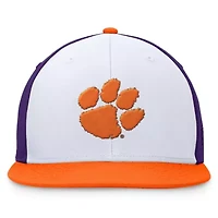NCAA White/Orange Clemson Tigers Tri-Tone Collector Fitted Hat