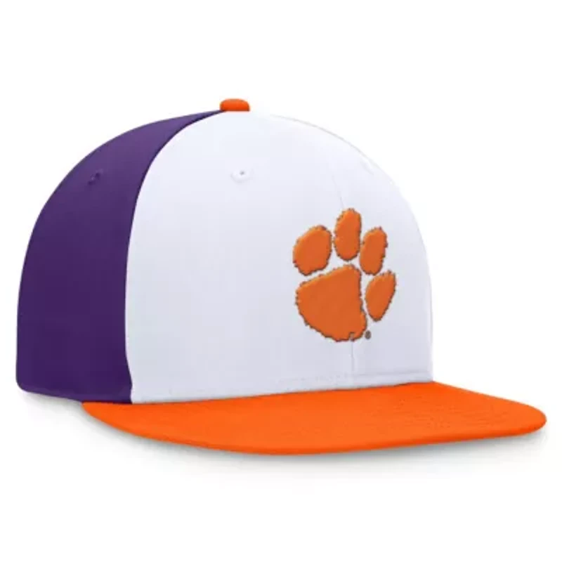 NCAA White/Orange Clemson Tigers Tri-Tone Collector Fitted Hat