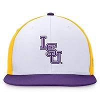 NCAA White/Purple LSU Tigers Tri-Tone Collector Fitted Hat