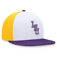NCAA White/Purple LSU Tigers Tri-Tone Collector Fitted Hat