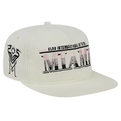 MLS Inter Miami CF Throwback Corduroy Golfer Adjustable Hat
