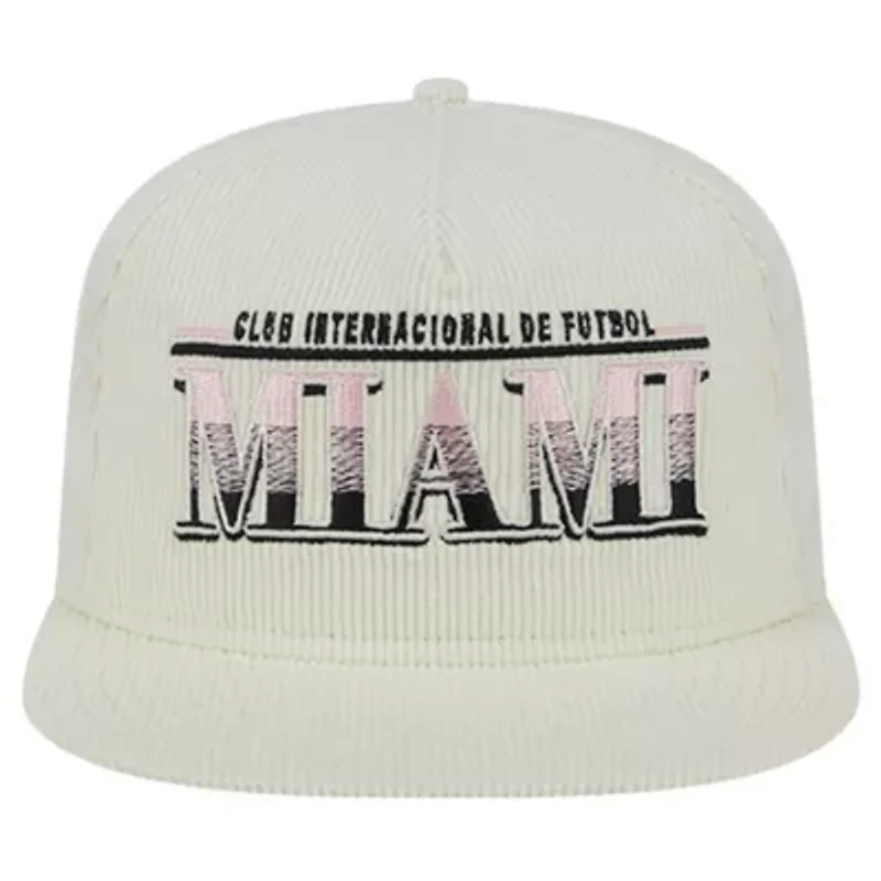MLS Inter Miami CF Throwback Corduroy Golfer Adjustable Hat