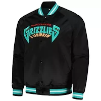 Hardwood Classic Teams Vancouver Grizzlies Classics Throwback Wordmark Raglan Full-Snap Jacket