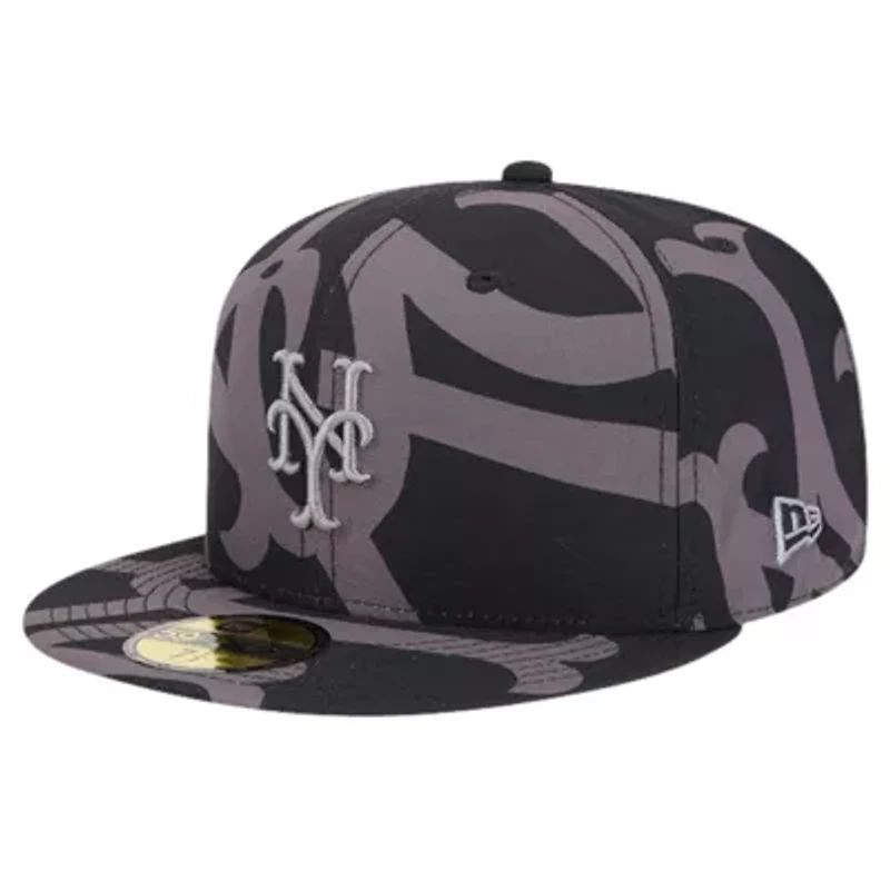 MLB New York Mets Logo Fracture 59FIFTY Fitted Hat