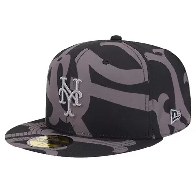 MLB New York Mets Logo Fracture 59FIFTY Fitted Hat