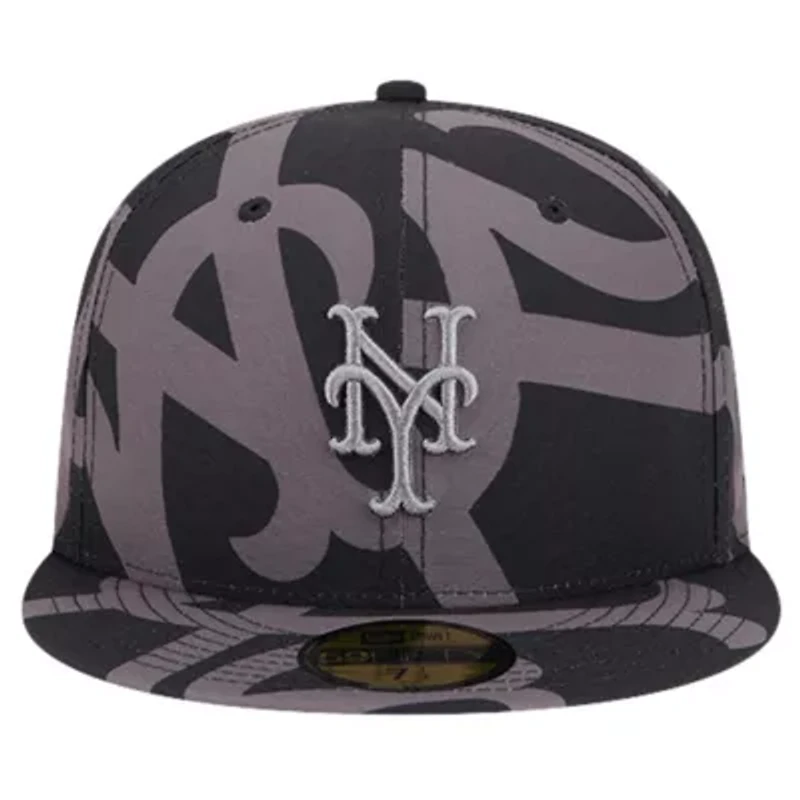 MLB New York Mets Logo Fracture 59FIFTY Fitted Hat