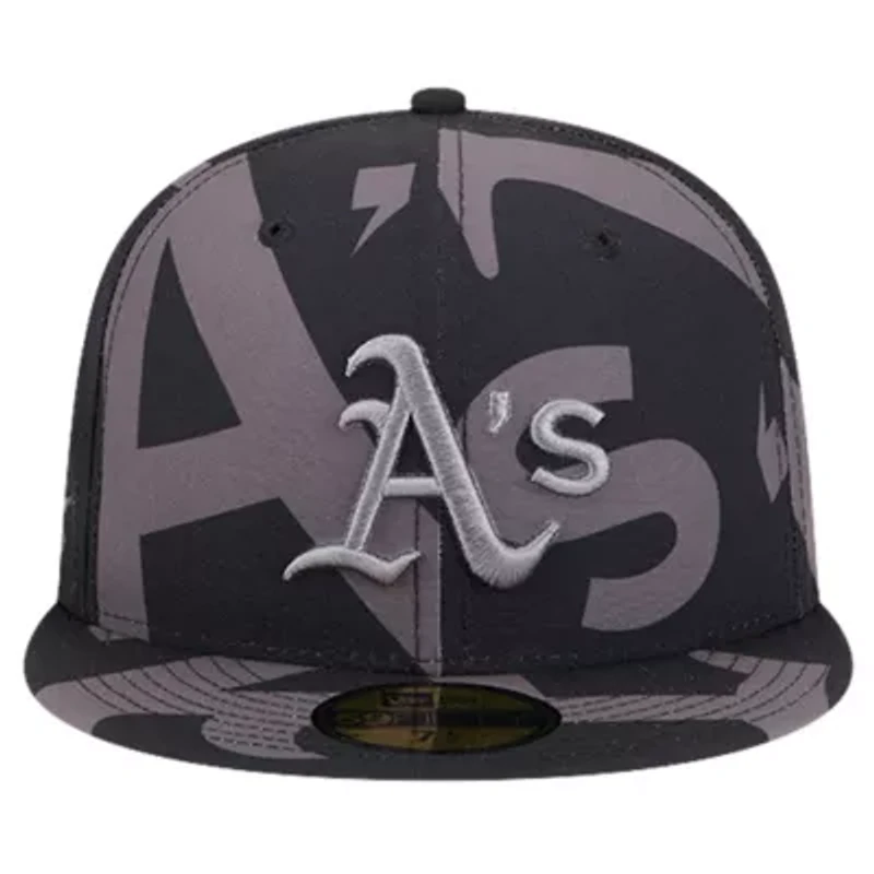 Oakland Athletics MLB Logo Fracture 59FIFTY Fitted Hat