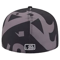 Oakland Athletics MLB Logo Fracture 59FIFTY Fitted Hat