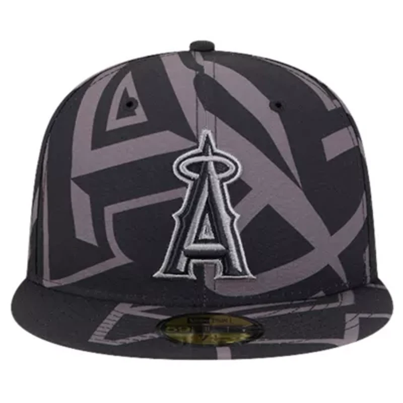 MLB Los Angeles Angels Logo Fracture 59FIFTY Fitted Hat