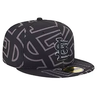 MLB St. Louis Cardinals Logo Fracture 59FIFTY Fitted Hat