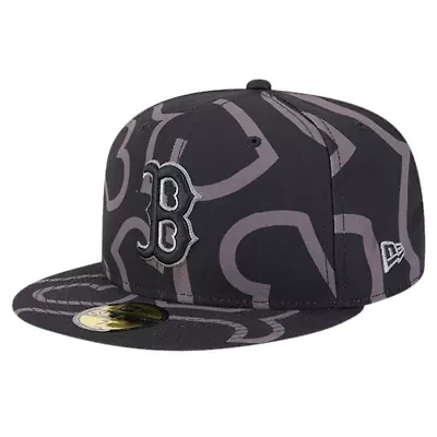 Boston Red Sox MLB Logo Fracture 59FIFTY Fitted Hat
