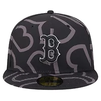 Boston Red Sox MLB Logo Fracture 59FIFTY Fitted Hat