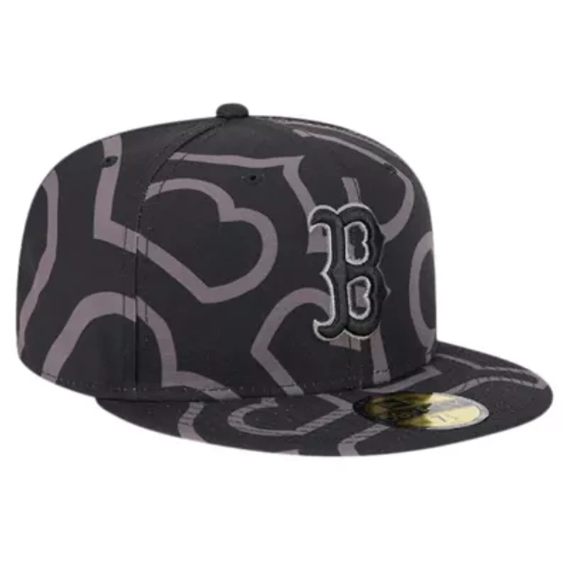 Boston Red Sox MLB Logo Fracture 59FIFTY Fitted Hat