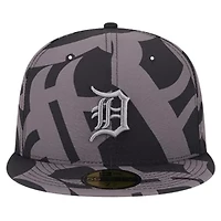 MLB Detroit Tigers Logo Fracture 59FIFTY Fitted Hat