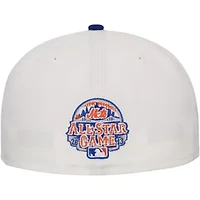 MLB White/Royal New York Mets Major Sidepatch 59FIFTY Fitted Hat