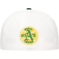 Oakland Athletics MLB White/Green Major Sidepatch 59FIFTY Fitted Hat