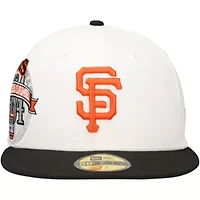 MLB White/Black San Francisco Giants Major Sidepatch 59FIFTY Fitted Hat