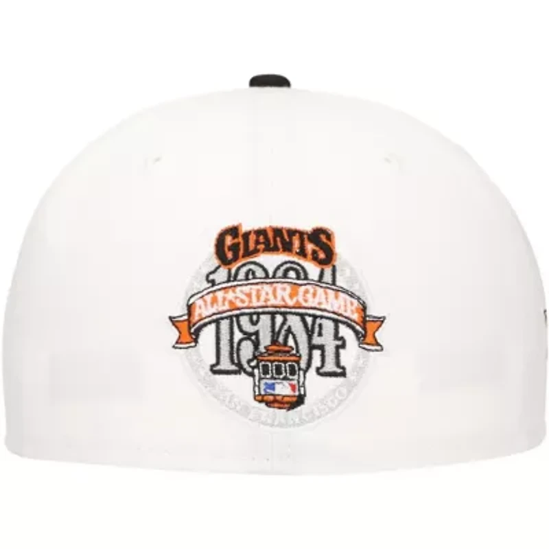 MLB White/Black San Francisco Giants Major Sidepatch 59FIFTY Fitted Hat