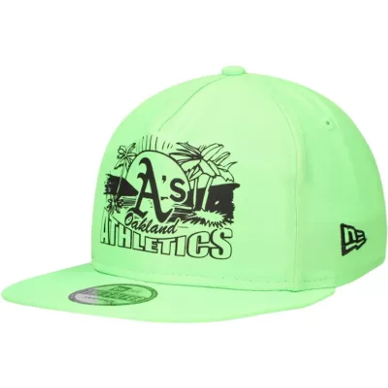 Cooperstown Teams Oakland Athletics Neon Golfer Snapback Hat