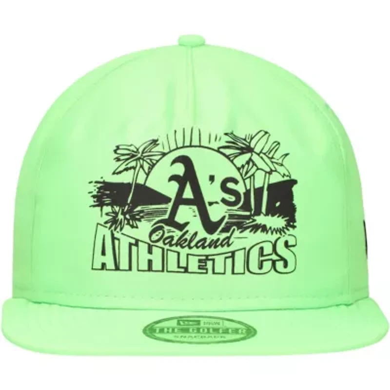 Cooperstown Teams Oakland Athletics Neon Golfer Snapback Hat