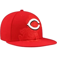 MLB Cincinnati Reds Shadow Logo 59FIFTY Fitted Hat
