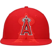 MLB Los Angeles Angels Shadow Logo 59FIFTY Fitted Hat