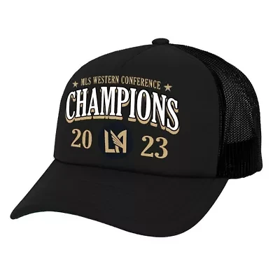 MLS LAFC 2023 MLS Western Conference s Locker Room Trucker Snapback Hat