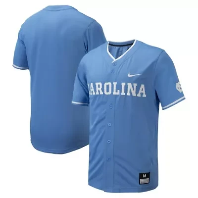 NCAA Nike Carolina North Tar Heels Replica Full-Button Baseball Jersey