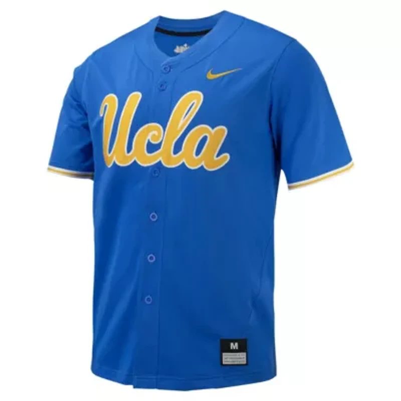NCAA Nike UCLA Bruins Replica Full-Button Baseball Jersey
