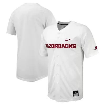 NCAA Nike Arkansas Razorbacks Replica Full-Button Baseball Jersey