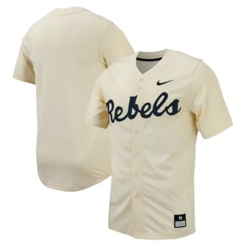 NCAA Nike Ole Miss Rebels Replica Full-Button Baseball Jersey