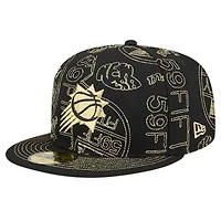 NBA Phoenix Suns 59FIFTY Day Allover Print Stencil Fitted Hat
