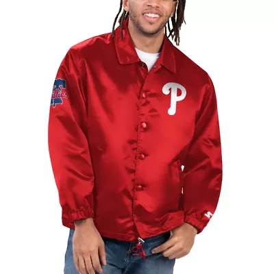 MLB Philadelphia Phillies Option Route Satin Full-Snap Jacket