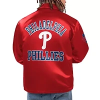 MLB Philadelphia Phillies Option Route Satin Full-Snap Jacket