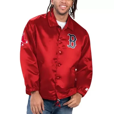 Boston Red Sox MLB Option Route Satin Full-Snap Jacket