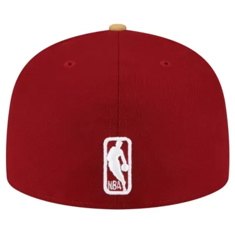 NBA Wine/Gold Cleveland Cavaliers 2-Tone 59FIFTY Fitted Hat